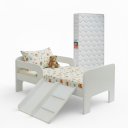 Ver imagem 1 de Mini Cama Infantil Montessoriana Bella + Colchão Branco