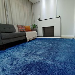 Tapete Macio Azul 2.00x3.00 Antiderrapante Inspira Comfort - 2