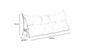 Ver imagem 4 de Almofada Cabeceira Ana Cama King 195cm Suede Rosê Mz Decor