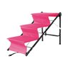 Tubline Escada para Cães Cachorro Dobravel Rampa Pet Cor Rosa Pet One - 1