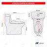 Vaso Sanitário Monobloco Cerâmica Modelo Linter Vab0025 - 4