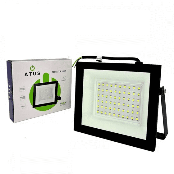 Refletor 100w 6000k 8000l Bivolt