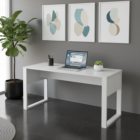 Escrivaninha Mesa para Escritório ME4200 136cm Branco