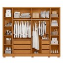 Ver imagem 2 de Guarda Roupa Grande 6 Portas 6 Gavetas com Espelho