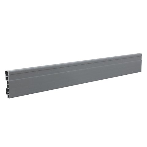 Rodapé de Pvc 7cmx15mmx2,40m Master 6 Un Bariri - Tk:cinza
