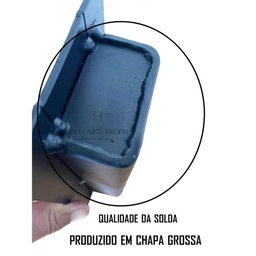 queimador M Lareira Álcool Ecológico Decoração Mesa MADEIRA DEMOLIÇÃO MINAS ARTE PRÓPRIA - 4