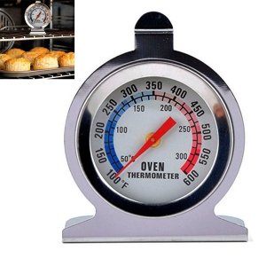 Termometro Analogico Forno 300 Graus Inox Churrasqueira Cozinha Preparo Refeiçao Domestico Profissio