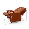 Poltrona Reclinável Suede Terracota Antonella Shop JM - 4