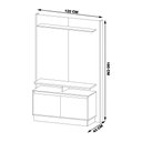 Ver imagem 2 de Home Suspenso Decorativo 122cm Everly Nature/Off White - Gran Belo