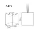 Ver imagem 2 de LUMINÁRIA PAREDE BALIZA 1 VISOR FILETE G9 MARROM - 1472 MAR