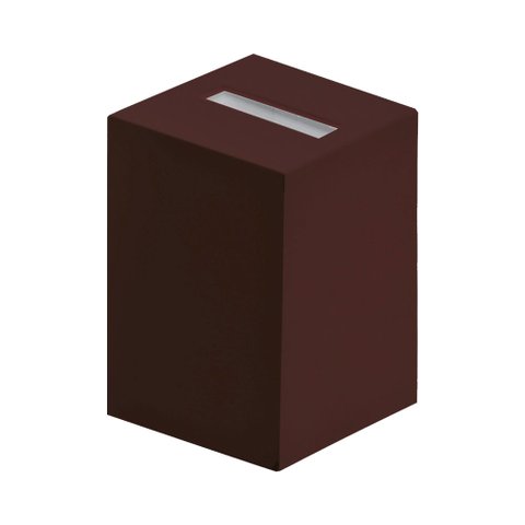 LUMINÁRIA PAREDE BALIZA 1 VISOR FILETE G9 MARROM - 1472 MAR