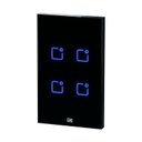 Ver imagem 2 de Interruptor Inteligente Touch Zigbee 4 Botões 4x2 Preto - Weg