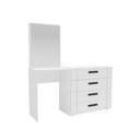 Ver imagem 2 de Cômoda Lisboa 4 Gavetas com Espelho Branco - Politorno