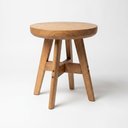 Ver imagem 1 de Banquinho 29cm em Madeira Maciça para Apoio e Decoração – Banco Compacto Resistente – Arveni