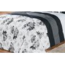 Kit Edredom Casal King Vitória 7 Peças Floral Preto Com Branco - 6