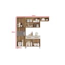 Ver imagem 4 de Armário de Cozinha com Balcão Juma Atacama/off White - Aramoveis