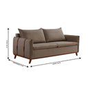 Ver imagem 6 de Sofá Fixo Living Argos 2,00m 03 Lugares Txr Bege
