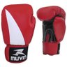 Luva de Boxe Bolt BX - 12oz - Preto/Vermelho - Muvin LVB-200 - 1