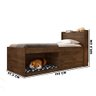 Cama de Solteiro com Caminha Cachorro Pet Puppy Malbec Framar com Colchão Probel D20 - 4