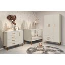 Ver imagem 6 de Berço Americano Multifuncional Isis 2 em 1 Areia Fosco Vira Mini Cama P/ Quarto de Bebê - Reller