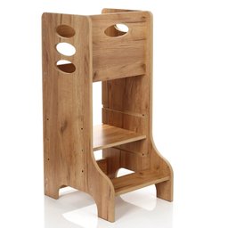 Torre de Aprendizagem Escada Montessori Criança Cozinha - 2
