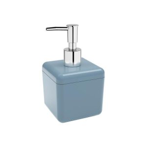 Porta Sabonete Líquido Cube 330 ml Azul Coza