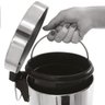 Lixeira de inox MOR 3L Linha Ágata com pedal redonda 8221 - 1