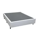 Ver imagem 3 de Base Cama Box Casal Branco Sintético - 138x188x42