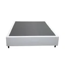 Ver imagem 2 de Base Cama Box Casal Branco Sintético - 138x188x42