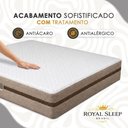 Ver imagem 2 de Cama Box com Baú Queen Bipartido Bioclassic Molas Ensacadas Suede Preto Royal Sleep