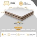 Ver imagem 5 de Cama Box com Baú Queen Bipartido Bioclassic Molas Ensacadas Suede Preto Royal Sleep