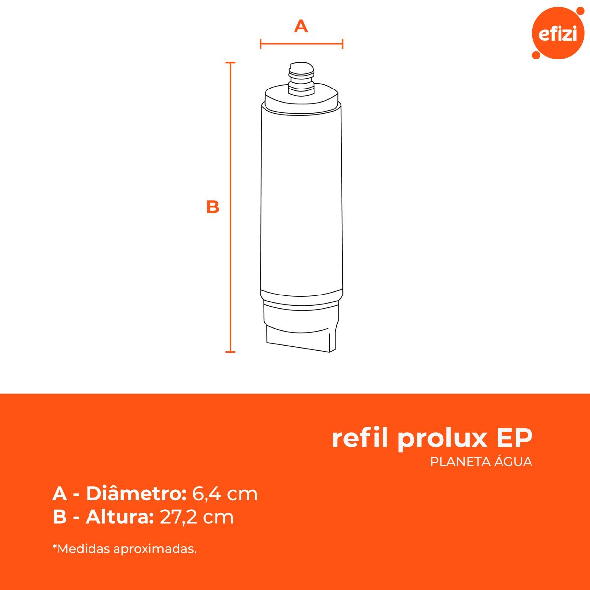 Refil Filtro Prolux Ep para Purificador Eletrolux Planeta Água - 3
