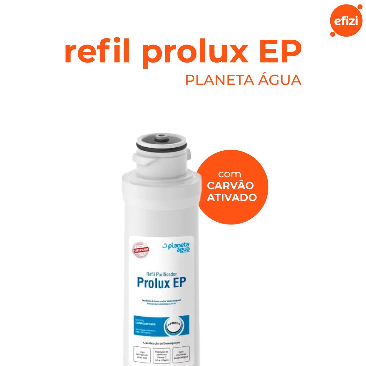 Refil Filtro Prolux Ep para Purificador Eletrolux Planeta Água - 2