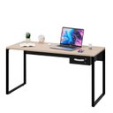 Ver imagem 1 de Mesa de Escritório Escrivaninha Industrial C/ Gav 1,50m - Dubai/preto