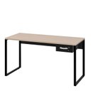 Ver imagem 3 de Mesa de Escritório Escrivaninha Industrial C/ Gav 1,50m - Dubai/preto