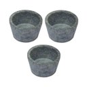 Ver imagem 1 de Kit 3 Mini Molheira Tigela Molho Petisco em Pedra Sabão 50ml