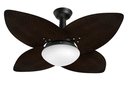 Ver imagem 1 de Ventilador de Teto Jet Aspen Venti-delta Preto Rattan Marrom 220v