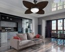 Ver imagem 2 de Ventilador de Teto Jet Aspen Venti-delta Preto Rattan Marrom 220v