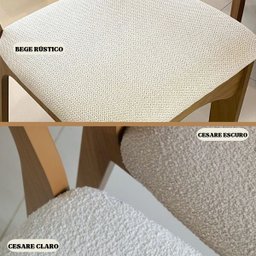 Conjunto de Jantar 6 Lugares Mesa 1,80m em Mdf e Base Ripada - 8