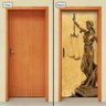 Adesivo Decorativo de Porta - Estatua Da Justiça - Direito - 1020cnpt - 1
