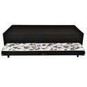 Ver imagem 1 de Bicama Solteiro 88x188x42 Suede Preto