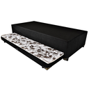 Ver imagem 3 de Bicama Solteiro 88x188x42 Suede Preto