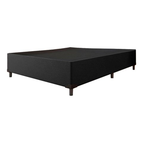 Cama Box Casal 1,38M Com 38Cm De Altura Prince Preto