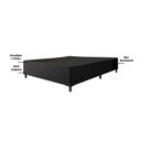 Ver imagem 2 de Cama Box Casal 1,38M Com 38Cm De Altura Prince Preto