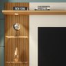 Painel Bancada Suspensa para Tv até 60 Polegadas Trend Off White/cinamomo/ripado - Bechara - 4