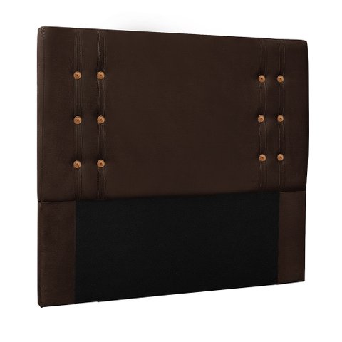 Cabeceira Decorativa Queen Size 1,60M Kors Suede Café - Gran Belo