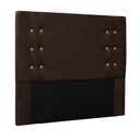 Ver imagem 1 de Cabeceira Decorativa Queen Size 1,60M Kors Suede Café - Gran Belo