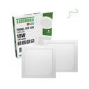 Ver imagem 1 de Kit 2 Painel Plafon Led 3000k Quadrado Embutir Branco Quente Taschibra