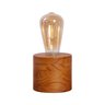 Luminária Abajur de Mesa Mine em Madeira Minimalista - 2