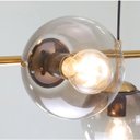 Ver imagem 6 de Pendente de Teto Luxus Dourado com Globos de Vidro 120x45cm
